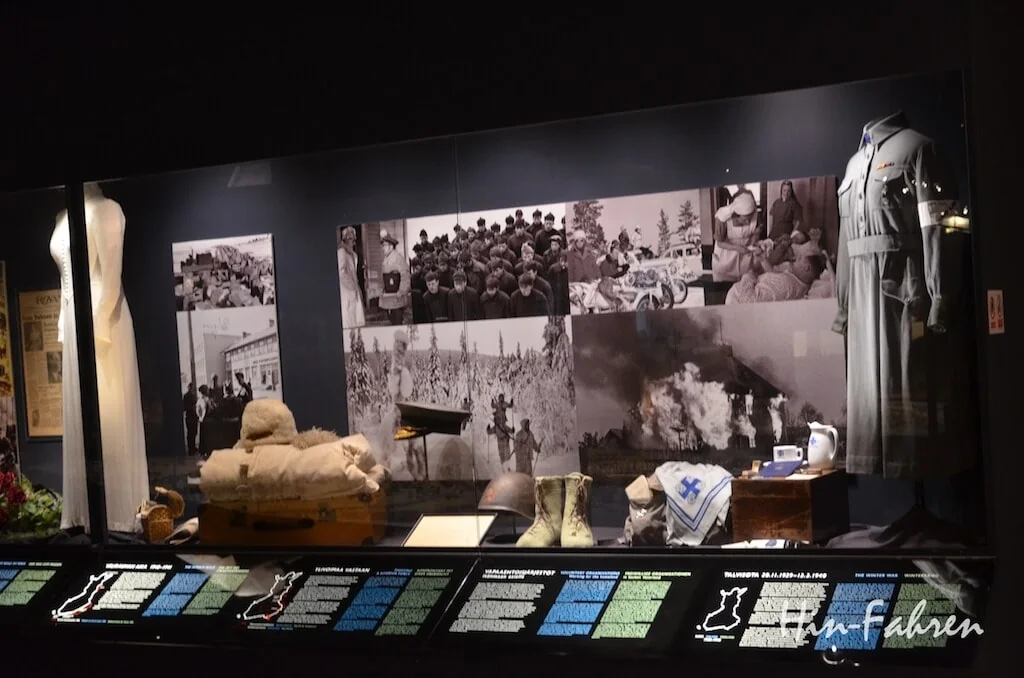 Dokumentation der Vorgänge im Zweiten Weltkrieg im Museum Arktikum