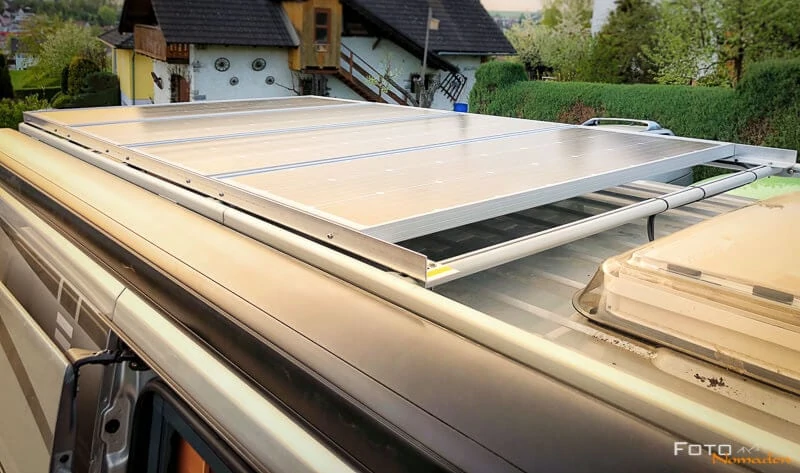 Pössl Kastenwagen: Photovoltaikanlage auf dem Dach des Kastenwagen