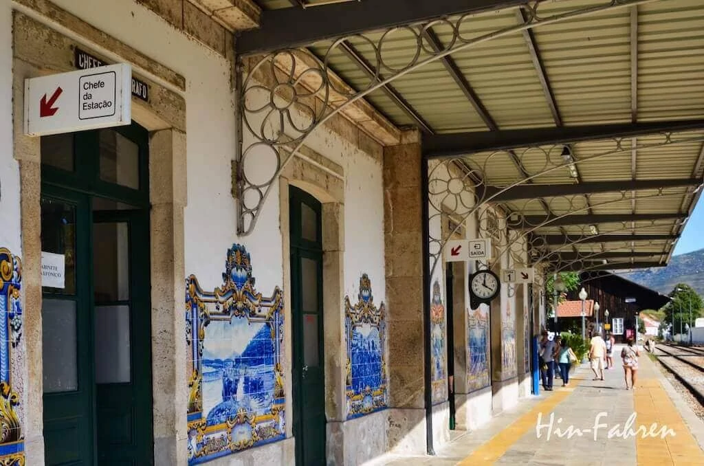 Azulejos im Bahnhof in Pinhao