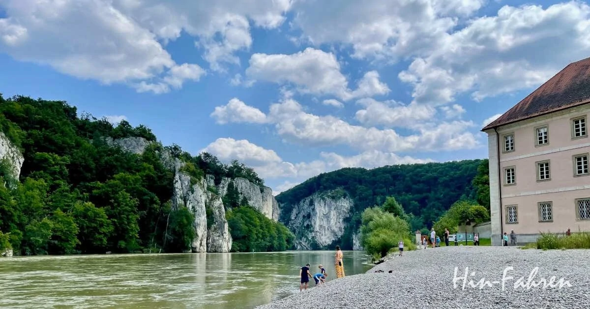 Wohnmobiltour Bayern an Donau und durchs Altmühltal: Weltenburger Enge am Kloster Weltenburg